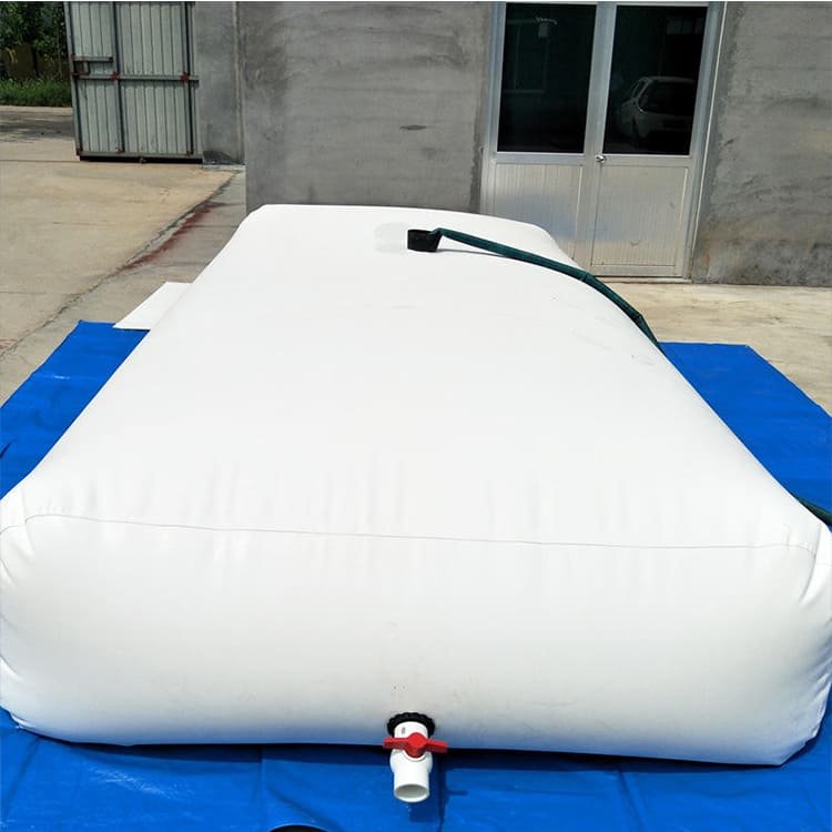 Close-up of a flexitank, showcasing its flexible design and material used for transporting liquids in bulk.